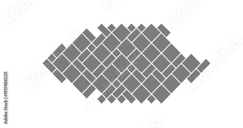 Modern montage mosaic with a photo grid and clean layout. Abstract collage shapes for creative applications or a gallery wall. Minimalist composition with a template frame and border.