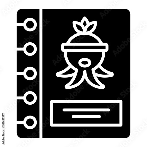 Japanese Restaurant Menu Book Icon