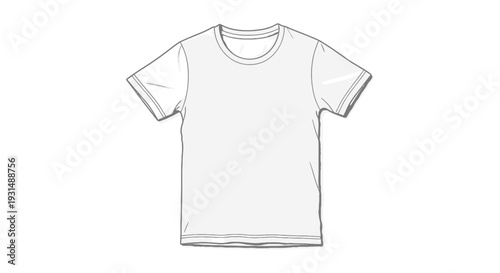 a blank white t-shirt flat lay ready for custom design and apparel branding mockups perfect for product presentation.