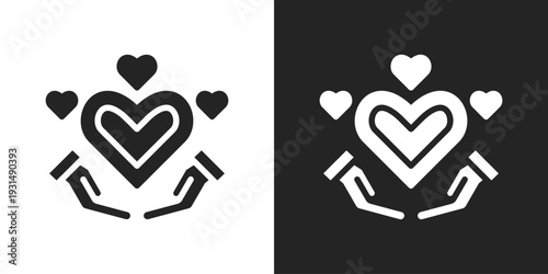 Hope Icon In Black And White Glyph Style