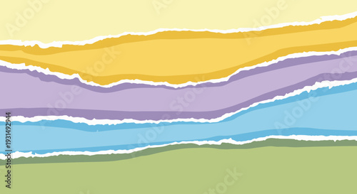 Layered Stripes of Colorful Design Elements.