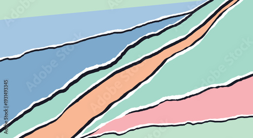 Colorful Stripes Pattern Illustration Design Element.