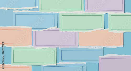 Colorful Bricks Patterned Wall Surface.