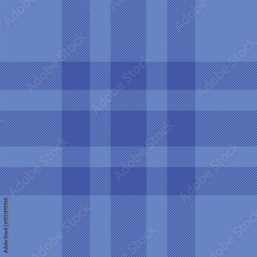 Wedding pattern check background, gift card texture plaid textile. Upscale seamless vector tartan fabric in blue color.