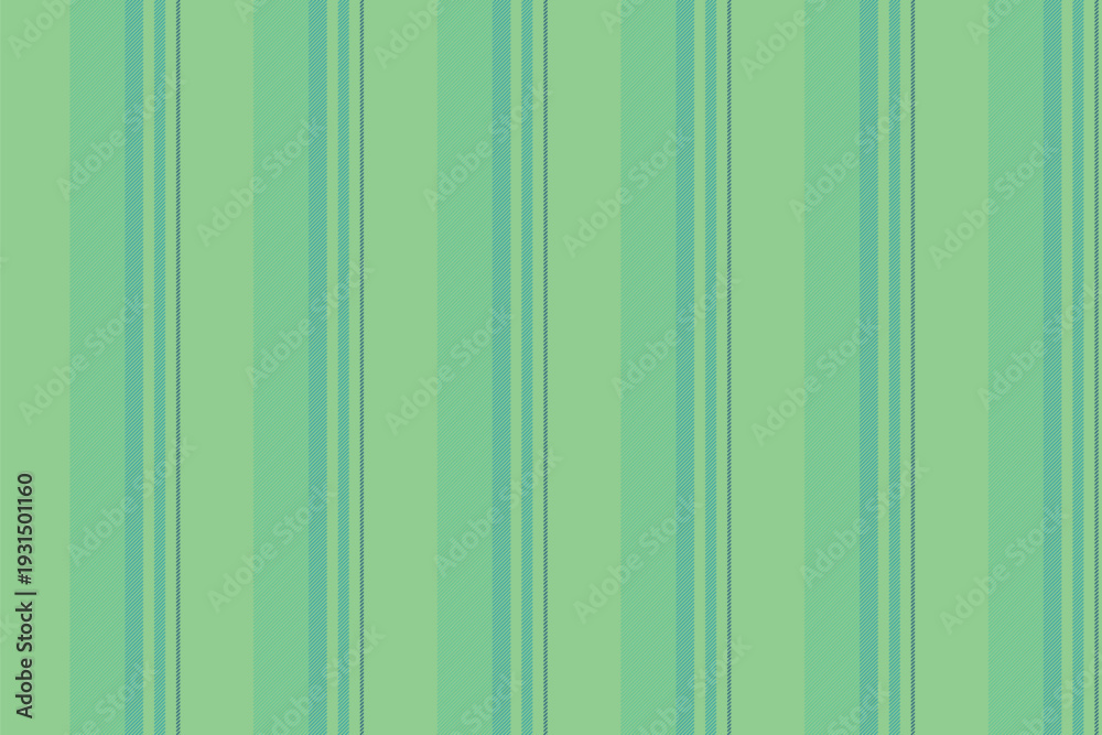 Obraz premium Ouvet background fabric textile, vibrant pattern lines stripe. Petailed vector texture vertical seamless in green and mint colors.