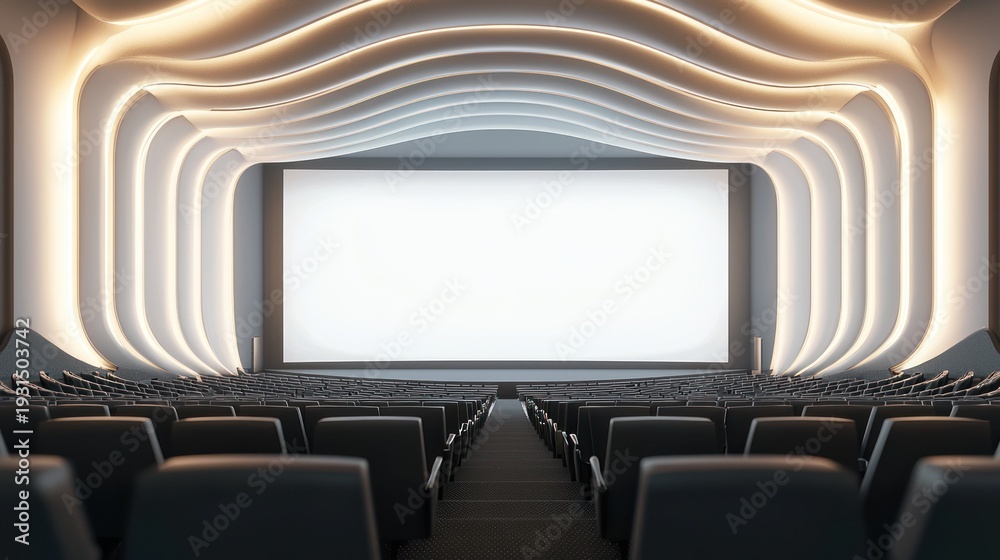 Fototapeta premium Empty cinema hall