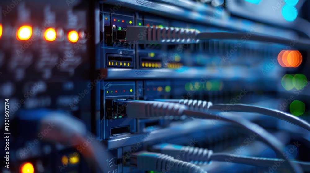 Obraz premium Network server equipment