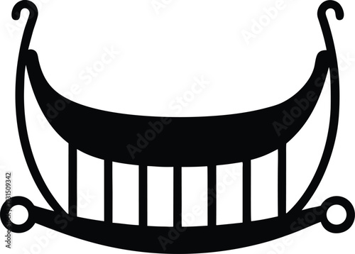 Cradle silhouette vector art Illustration