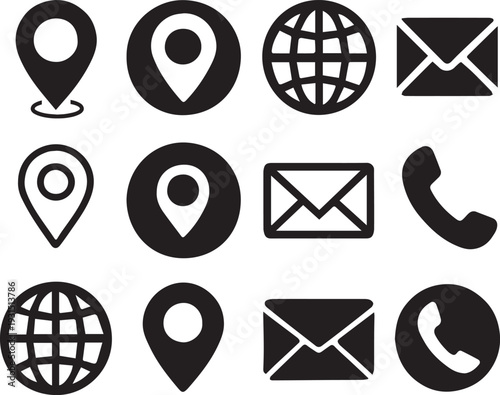 Contact Information Icons