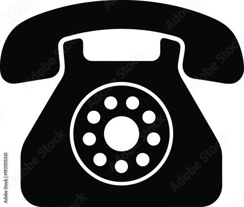 Toy Phone silhouette vector art Illustration