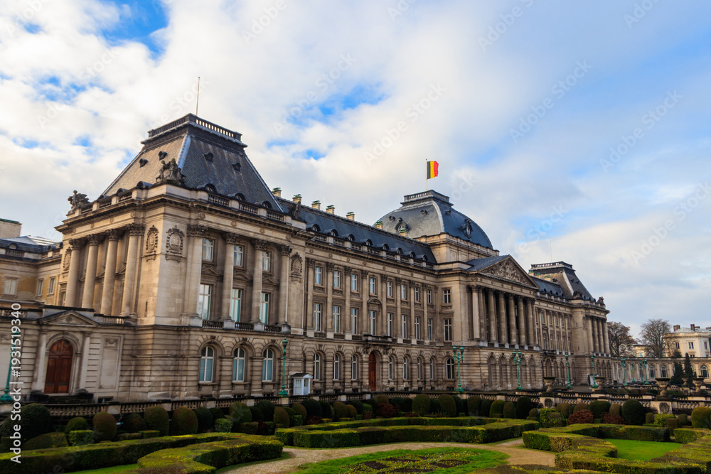 Obraz premium Facade of the Royal Palace in Brussels, Belgium