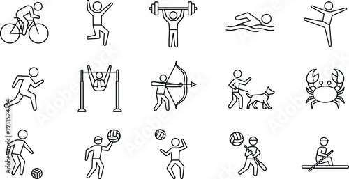 Human emotions and social behavior icons set, family relationships, stress, conflict, happiness, parenting, communication, teamwork, mental health, psychology, vector illustration collection