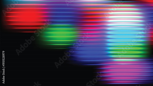 Vibrant colorful abstract image with horizontal lines and gradient effect