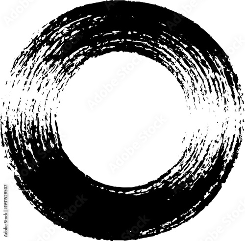 Abstract circular stencil design with projector lens effect for artistic creations