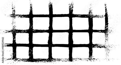 Abstract grid pattern in stencil style for industrial design and decoration