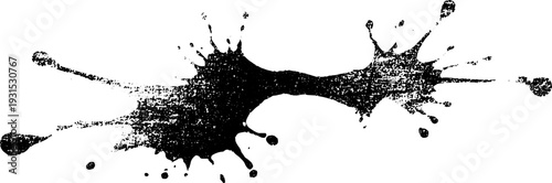 High contrast spray paint splatter stencil for urban art and design