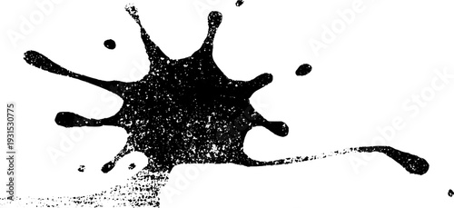 Abstract high contrast spray paint splatter stencil art for creative design projects