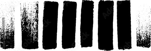 High contrast stencil style abstract design for store window decor