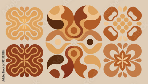 A collection of intricate and artistic woven basket designs showcasing various patterns Vector