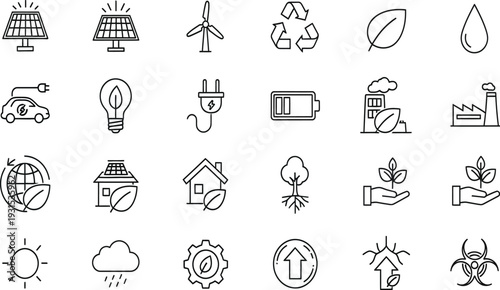 Business vector icon set for companies and finance management