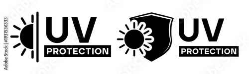 UV Protection Sun Shield Icon Ultraviolet Safety Symbol