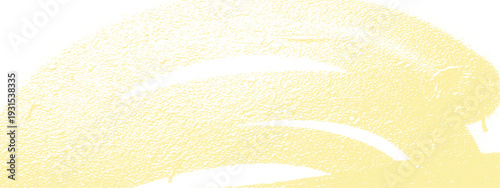Soft yellow textured abstract background with curved lines and spray paint effect. Minimalist graphic design.