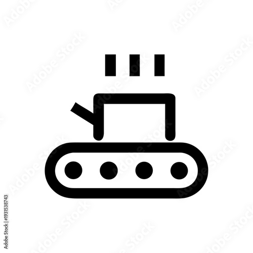 Printer icon on square web button isolated vector illustration for printing service and business delivery design web interface symbol