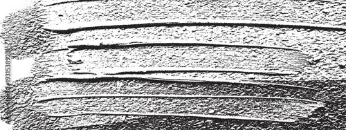 Textured abstract background with horizontal brush strokes and a gritty, rough surface in black and white.