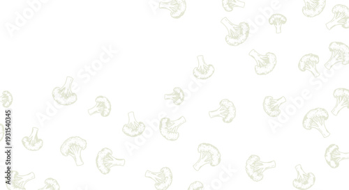Scattered Dollar Sign Symbols on White Background.