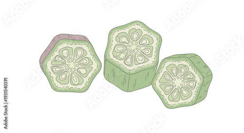 Three Green Jadeite Jade Pendants with Flowers.