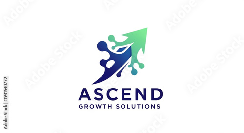 Ascend Growth Solutions Logo with Abstract Arrow.