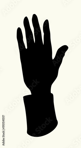 Vector drawing. Man sowing seeds