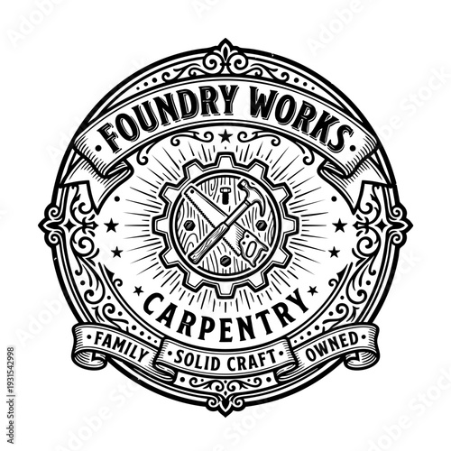 Foundry Works Carpentry Logo.