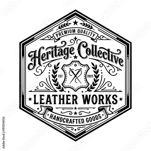 Heritage Collective Leather Works Logo.