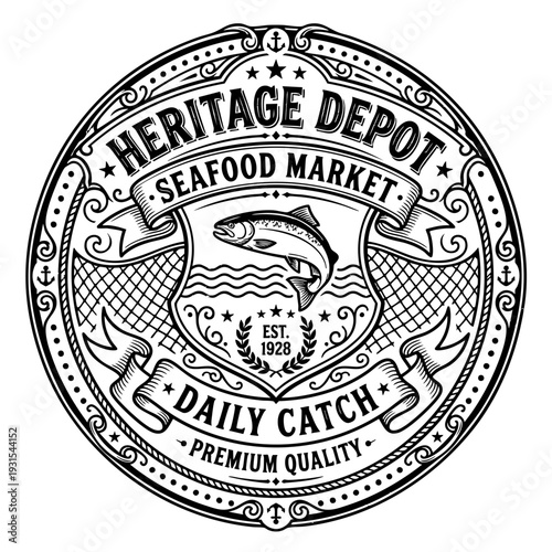Heritage Depot Seafood Logo.