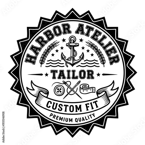 Nautical Tailor Logo Design.