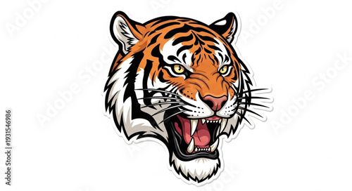 tiger head vector