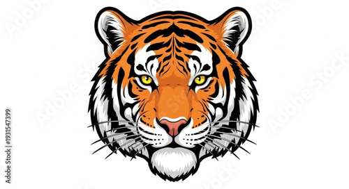 tiger head vector
