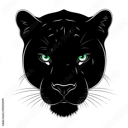 Black Panther Portrait, Fierce Eyes, Wild Animal, Majestic Predator, Jungle King