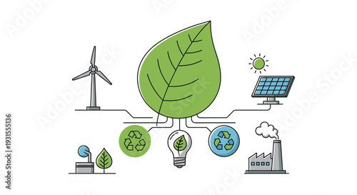 Set of 9 eco friendly icons vector