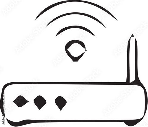 Vector wifi router icon