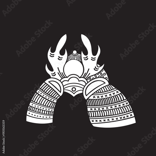 家紋　兜紋のベクターデータ