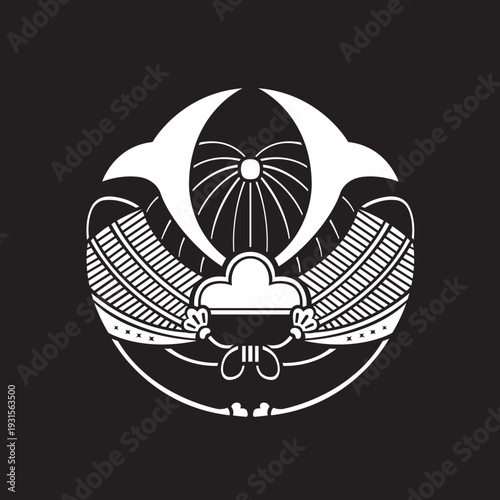 家紋　兜紋のベクターデータ