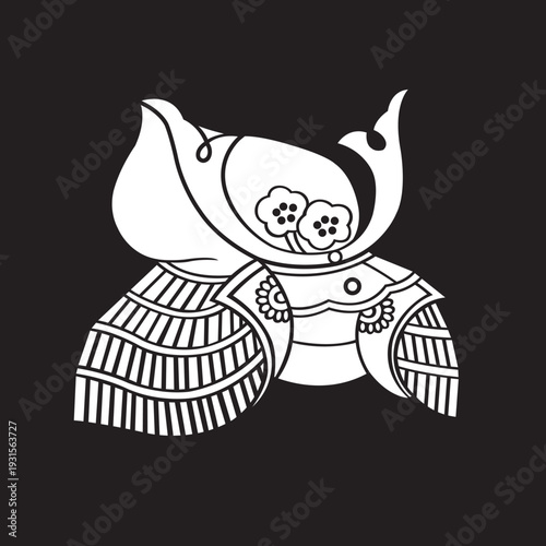 家紋　兜紋のベクターデータ