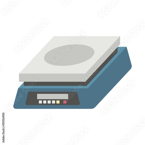 Flat Illustration Set of Weighing Scales and Measurement Devices