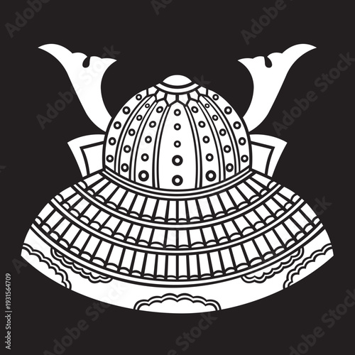 家紋　兜紋のベクターデータ