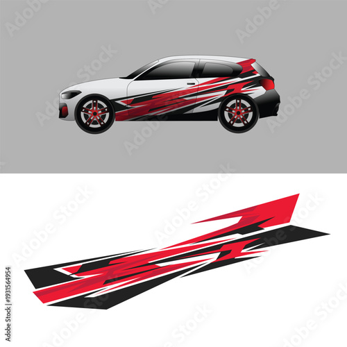 car wrapping decal vector. modern decals for cars
