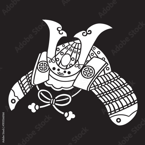 家紋　兜紋のベクターデータ