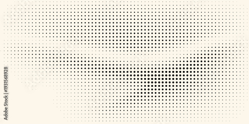Hexagon Shapes Vector Abstract Geometric Technology Oscillation Wave Isolated on Light Background. Halftone Hex Retro Simple Pattern. Minimal 80s Style Dynamic Tech Wallpaper