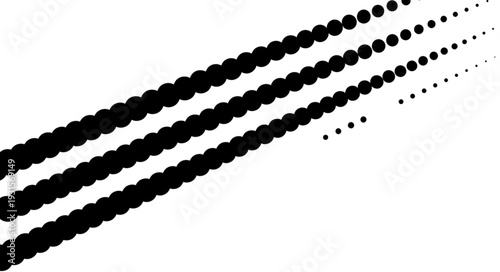 Abstract pattern of black dots on a white background.
